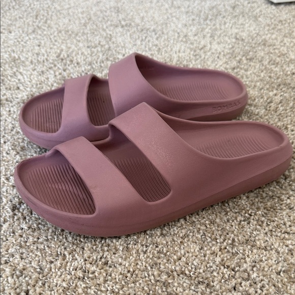 Bombas Shoes - BOMBAS Mauve Slide Sandals - Double Strap